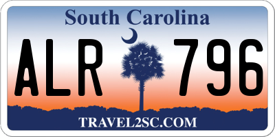 SC license plate ALR796