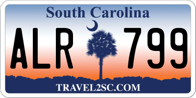 SC license plate ALR799