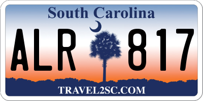 SC license plate ALR817