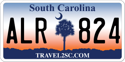 SC license plate ALR824