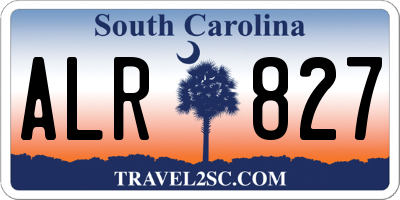 SC license plate ALR827