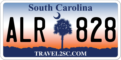 SC license plate ALR828
