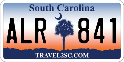 SC license plate ALR841