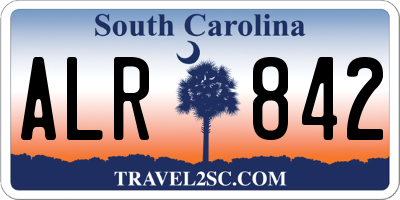 SC license plate ALR842