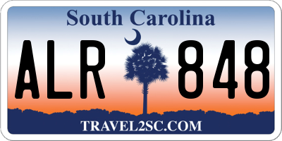 SC license plate ALR848