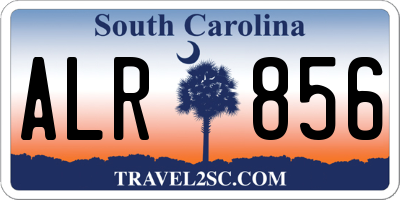 SC license plate ALR856