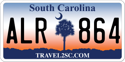 SC license plate ALR864