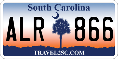SC license plate ALR866