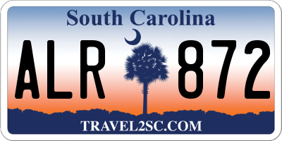 SC license plate ALR872