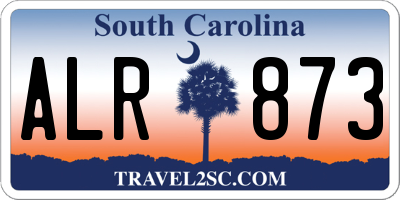 SC license plate ALR873