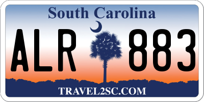 SC license plate ALR883