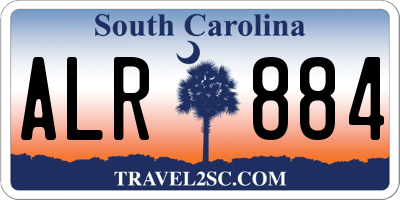 SC license plate ALR884