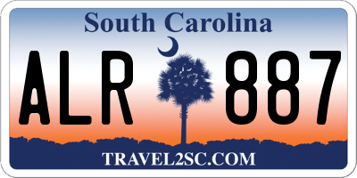 SC license plate ALR887