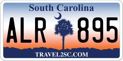 SC license plate ALR895