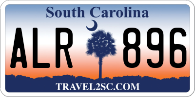 SC license plate ALR896