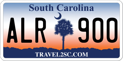 SC license plate ALR900