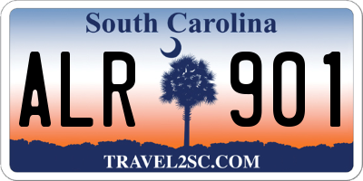 SC license plate ALR901