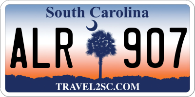 SC license plate ALR907
