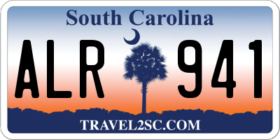 SC license plate ALR941