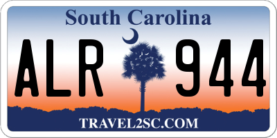 SC license plate ALR944