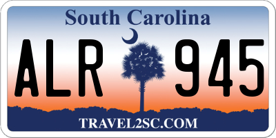SC license plate ALR945