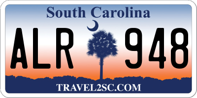 SC license plate ALR948