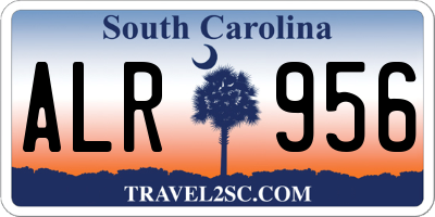 SC license plate ALR956