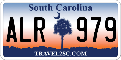 SC license plate ALR979