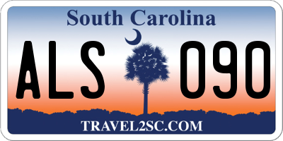 SC license plate ALS090