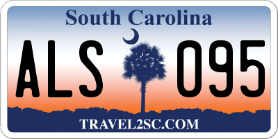 SC license plate ALS095