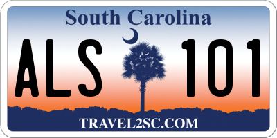 SC license plate ALS101