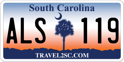 SC license plate ALS119
