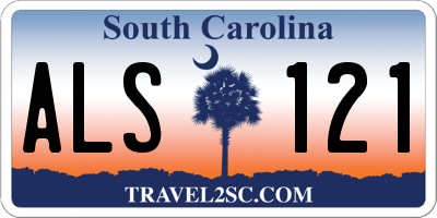 SC license plate ALS121