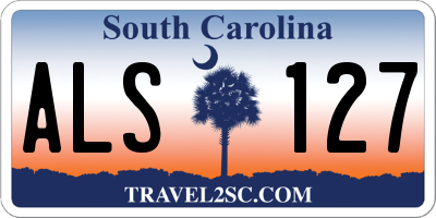 SC license plate ALS127