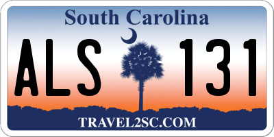 SC license plate ALS131