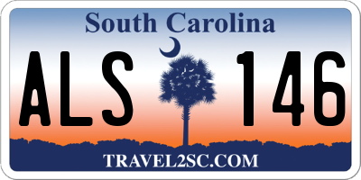 SC license plate ALS146