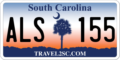 SC license plate ALS155