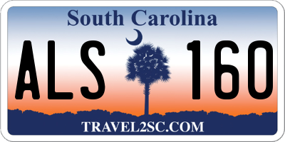 SC license plate ALS160
