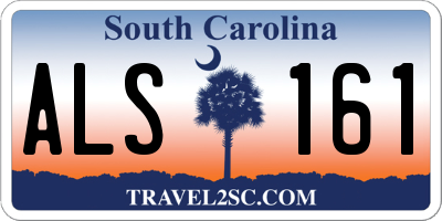 SC license plate ALS161