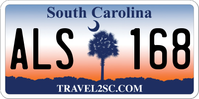 SC license plate ALS168