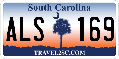 SC license plate ALS169