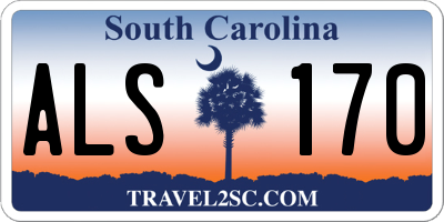 SC license plate ALS170