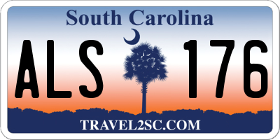 SC license plate ALS176