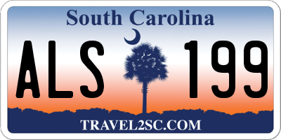 SC license plate ALS199