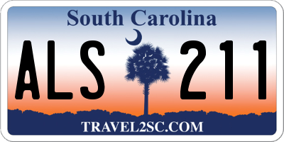 SC license plate ALS211