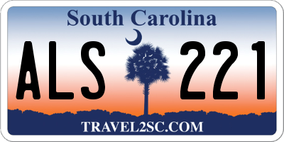 SC license plate ALS221