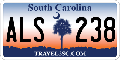 SC license plate ALS238