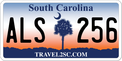 SC license plate ALS256