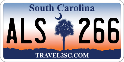 SC license plate ALS266