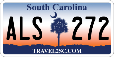 SC license plate ALS272